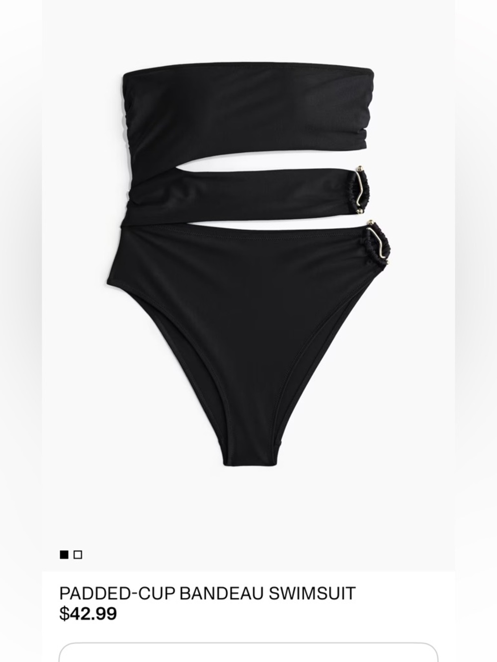 H&M Black Bikini Bottoms with Tag Detail
Mew without tags ( only used once )